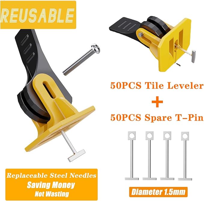 Professional Tile Leveling System – 100-Piece Set