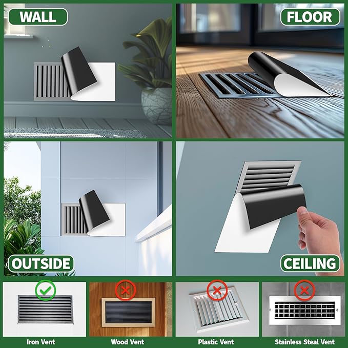 Magnetic vent covers